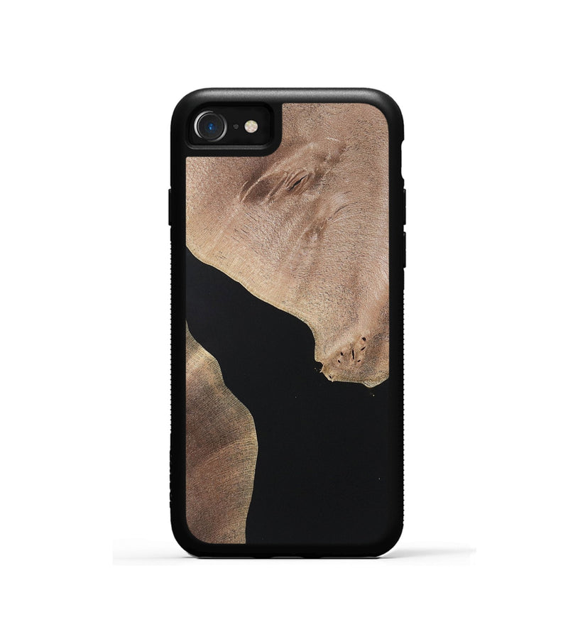 iPhone SE Wood+Resin Phone Case - Kadence (Pure Black, 722406)