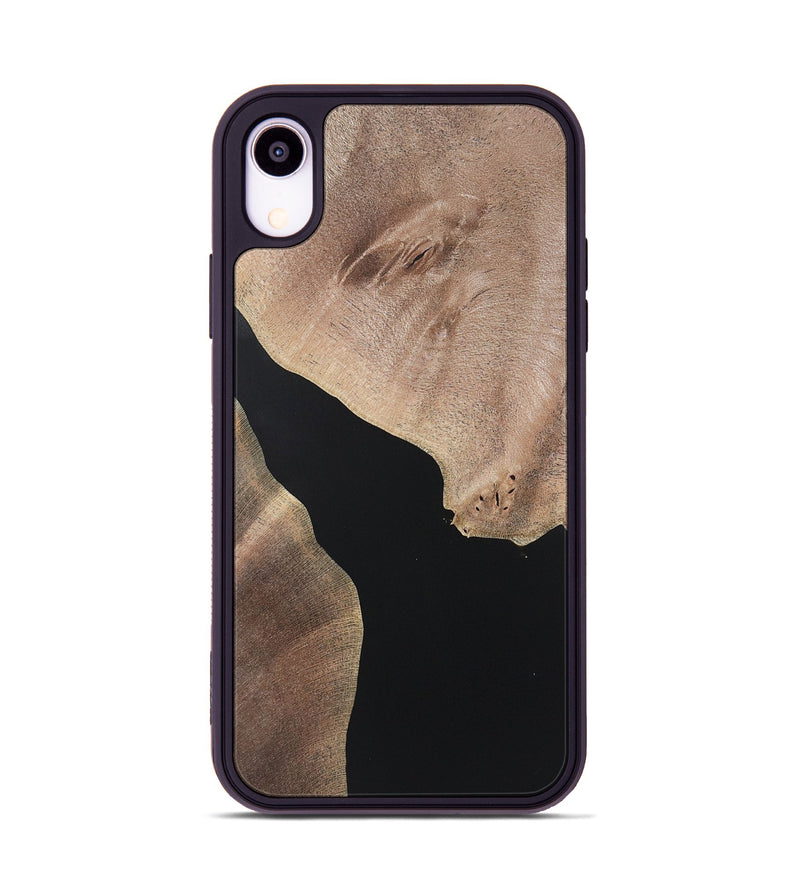 iPhone Xr Wood+Resin Phone Case - Kadence (Pure Black, 722406)