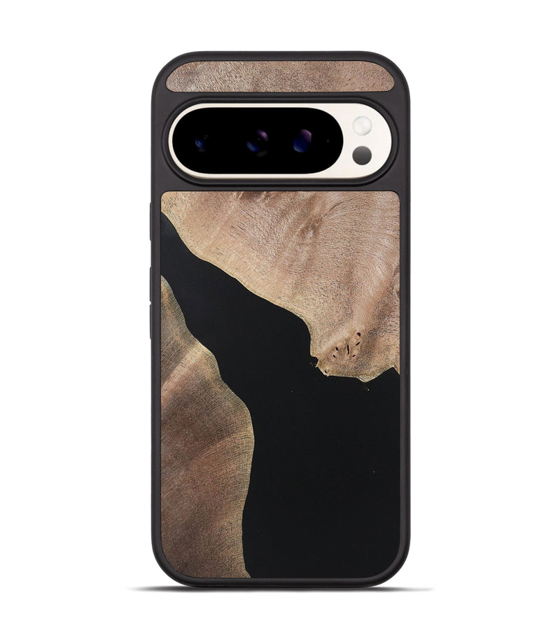 Pixel 9 Wood+Resin Phone Case - Kadence (Pure Black, 722406)