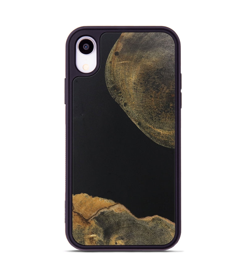 iPhone Xr Wood+Resin Phone Case - Prince (Pure Black, 722409)