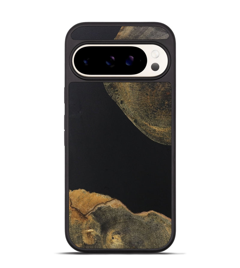 Pixel 9 Wood+Resin Phone Case - Prince (Pure Black, 722409)