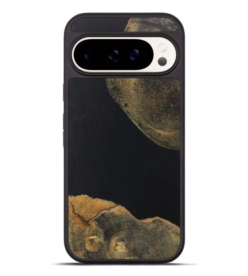 Pixel 9 Pro XL Wood+Resin Phone Case - Prince (Pure Black, 722409)