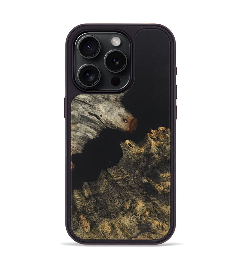 iPhone 15 Pro Wood+Resin Phone Case - Orion (Pure Black, 722410)