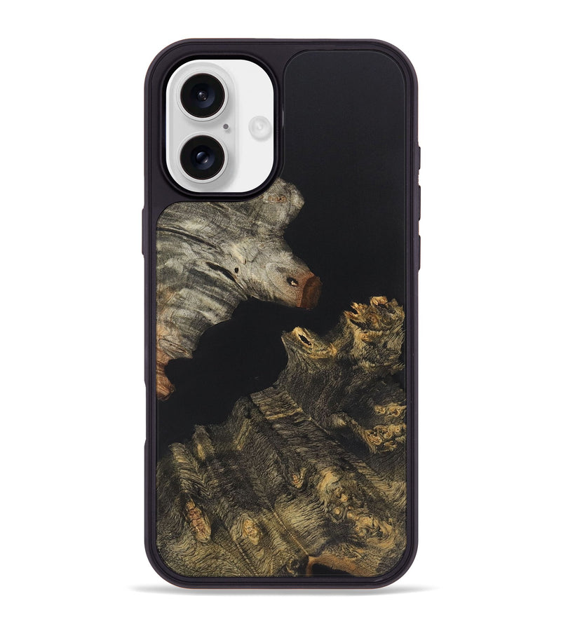 iPhone 16 Plus Wood+Resin Phone Case - Orion (Pure Black, 722410)