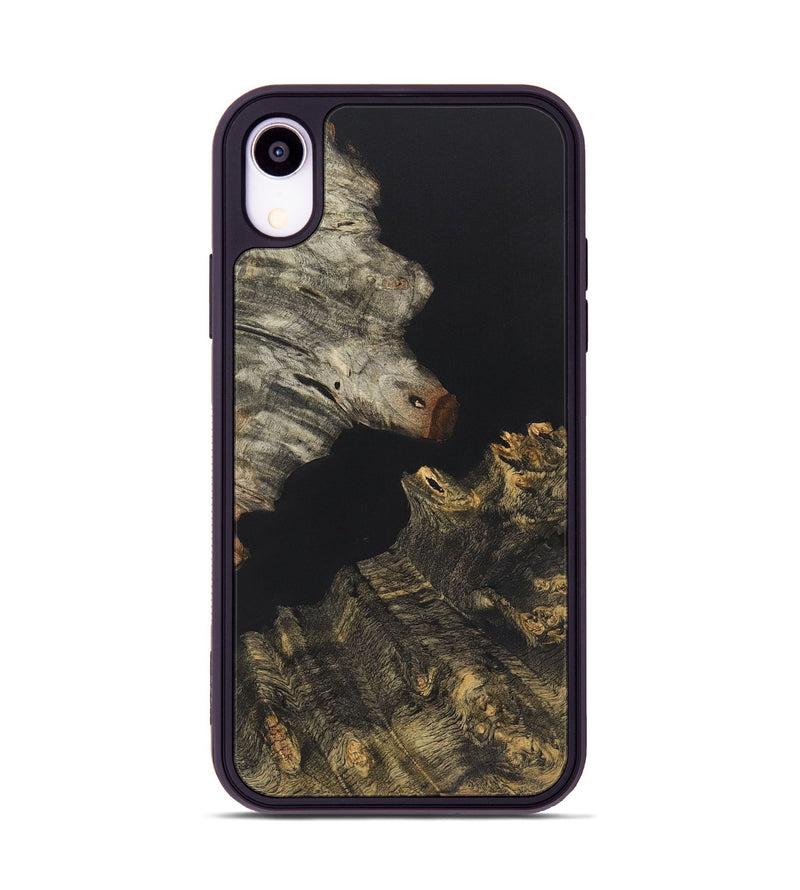 iPhone Xr Wood+Resin Phone Case - Orion (Pure Black, 722410)