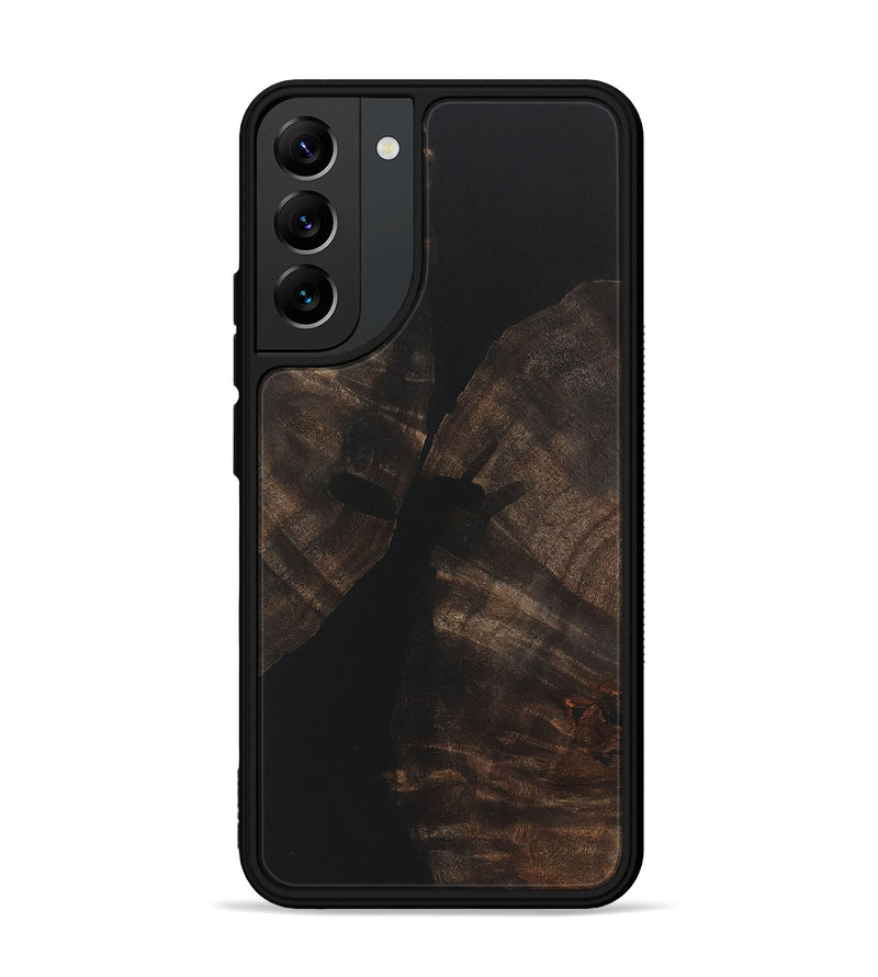 Galaxy S22 Plus Wood+Resin Phone Case - Cody (Pure Black, 722411)