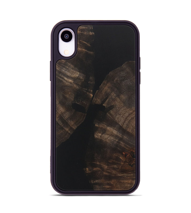 iPhone Xr Wood+Resin Phone Case - Cody (Pure Black, 722411)