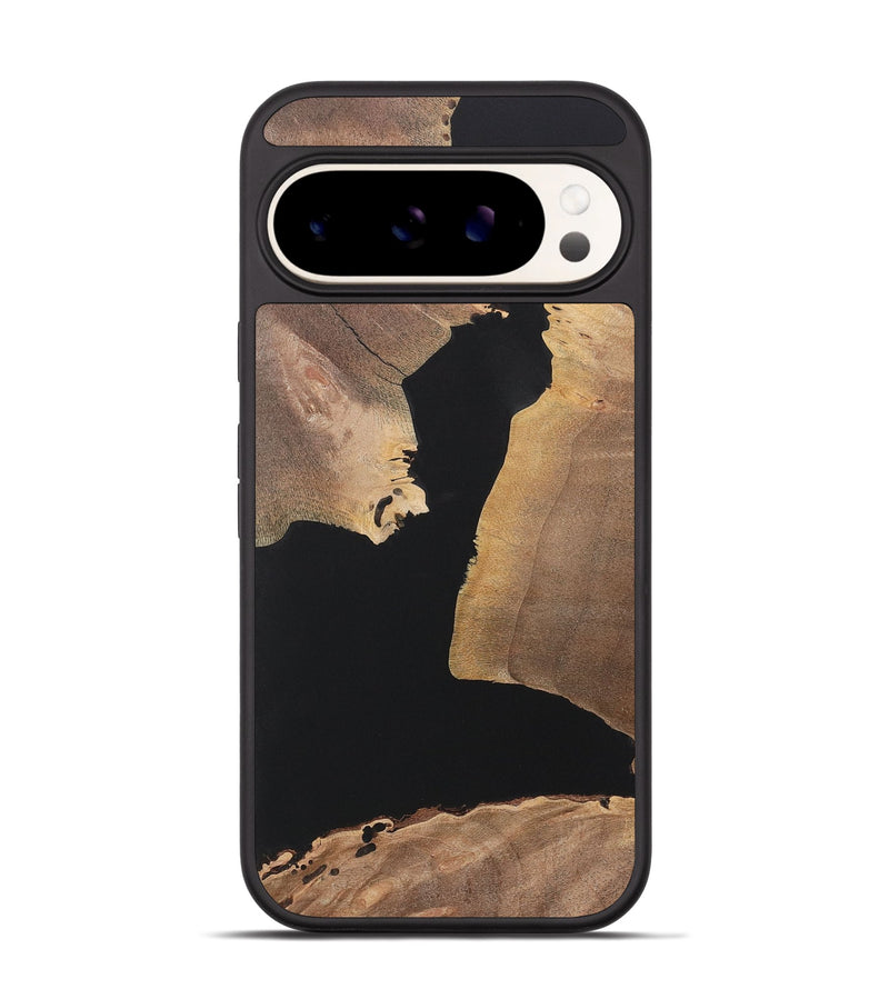 Pixel 9 Wood+Resin Phone Case - Arthur (Pure Black, 722413)