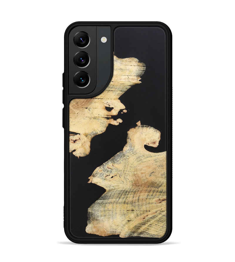 Galaxy S22 Plus Wood+Resin Phone Case - Elaine (Pure Black, 722414)