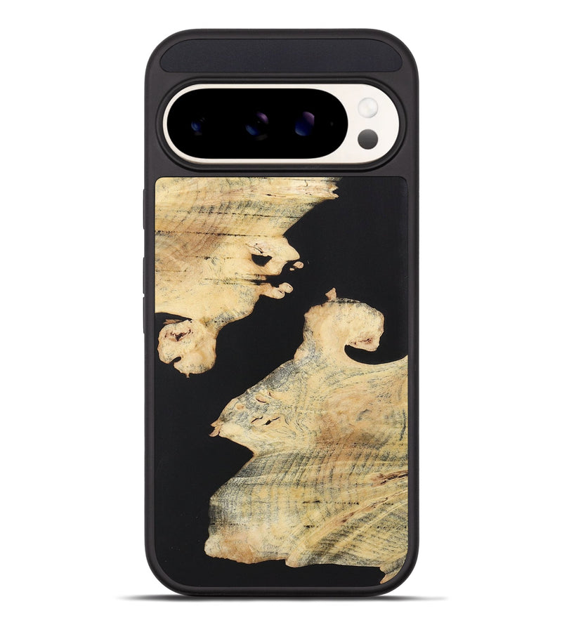 Pixel 9 Pro XL Wood+Resin Phone Case - Elaine (Pure Black, 722414)