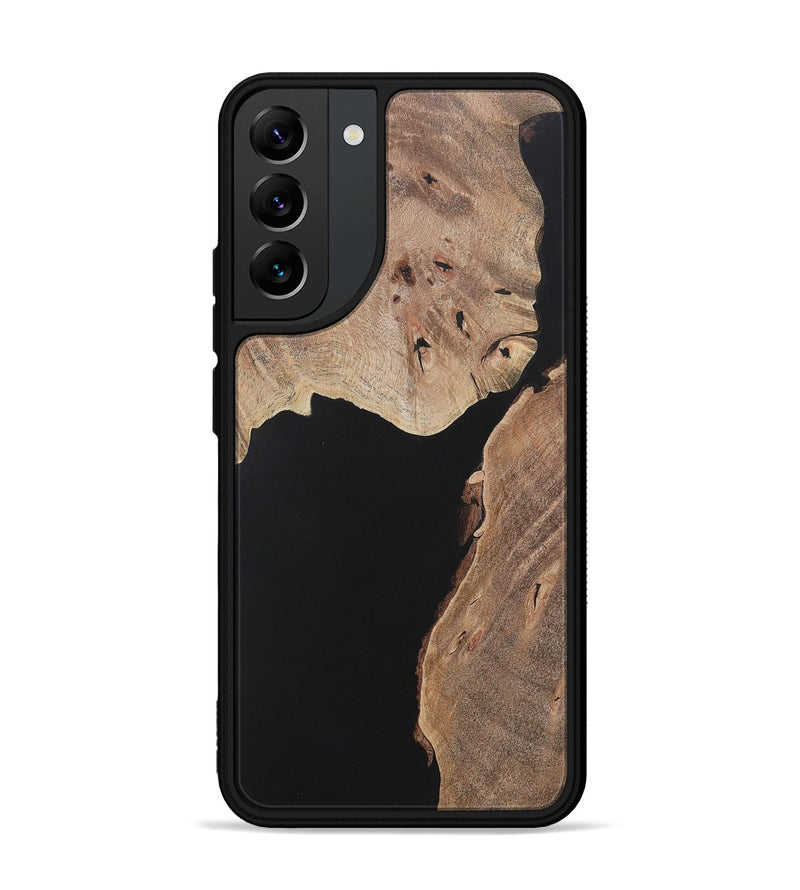 Galaxy S22 Plus Wood+Resin Phone Case - Finnegan (Pure Black, 722415)