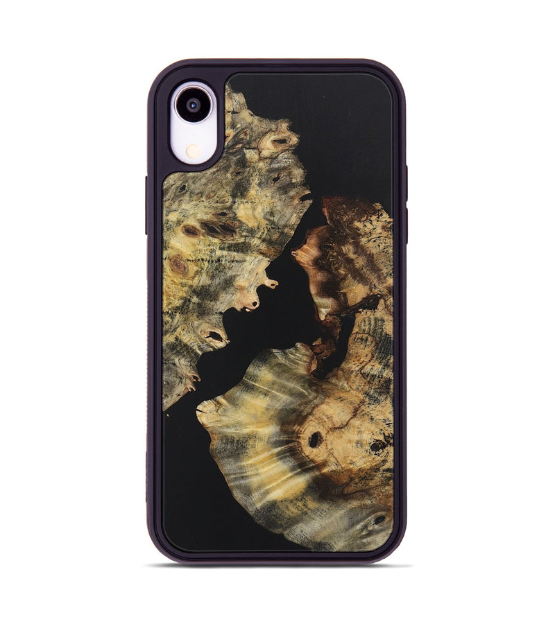 iPhone Xr Wood+Resin Phone Case - Legend (Pure Black, 722416)