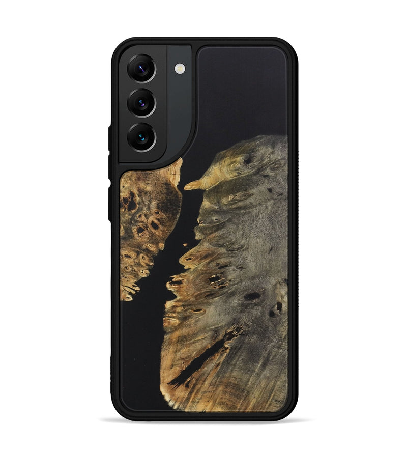 Galaxy S22 Plus Wood+Resin Phone Case - Julie (Pure Black, 722417)