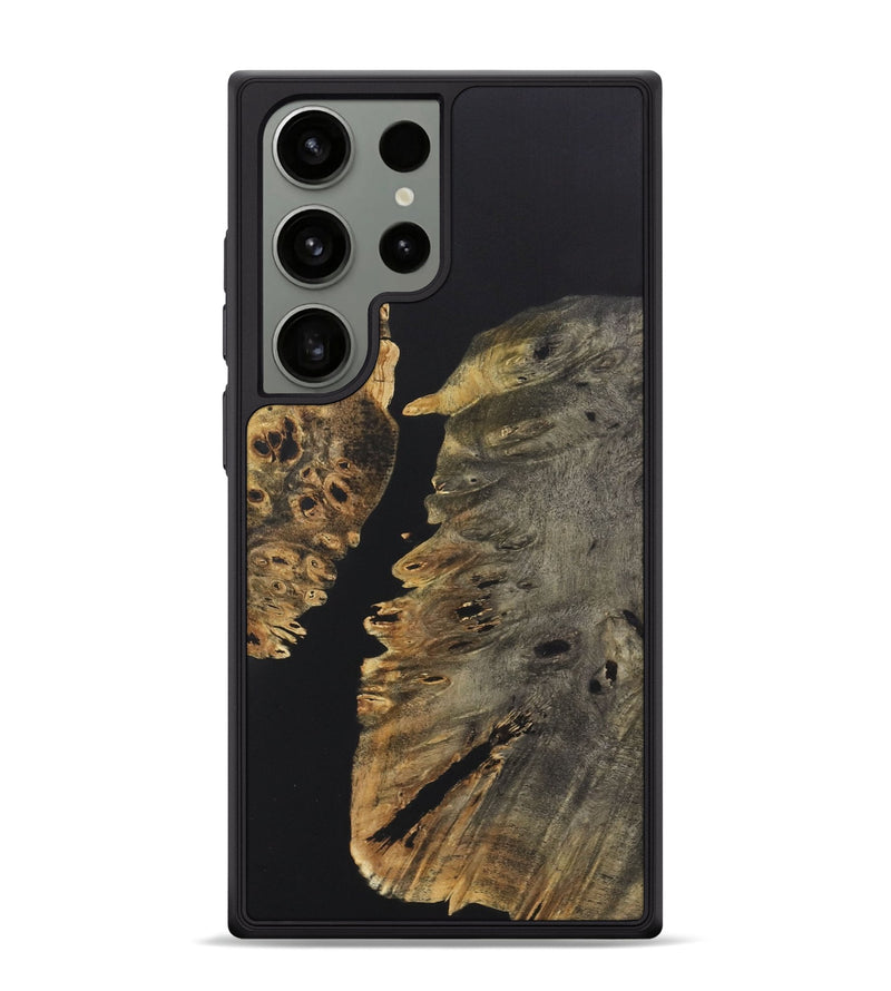 Galaxy S24 Ultra Wood+Resin Phone Case - Julie (Pure Black, 722417)