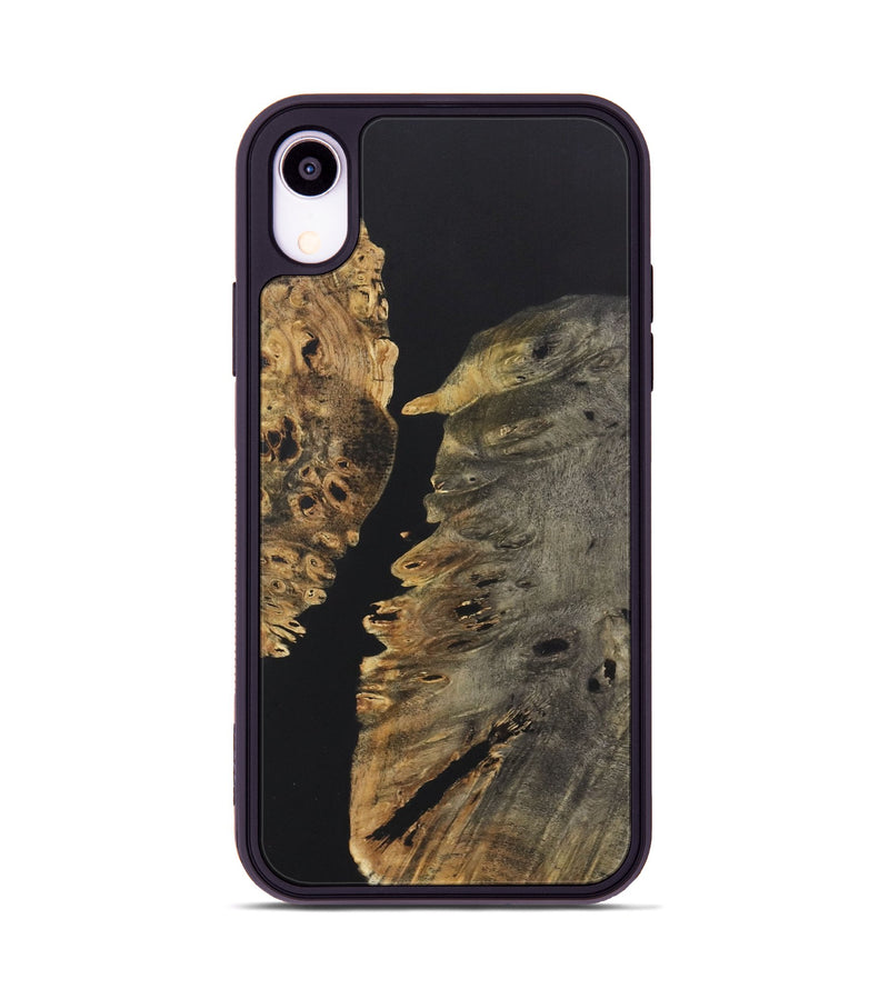 iPhone Xr Wood+Resin Phone Case - Julie (Pure Black, 722417)