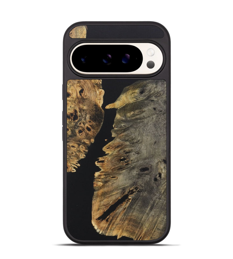 Pixel 9 Wood+Resin Phone Case - Julie (Pure Black, 722417)