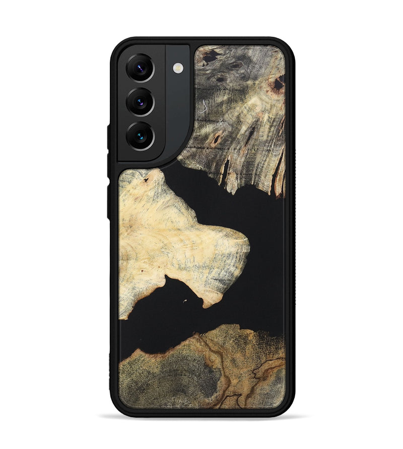 Galaxy S22 Plus Wood+Resin Phone Case - Paul (Pure Black, 722418)