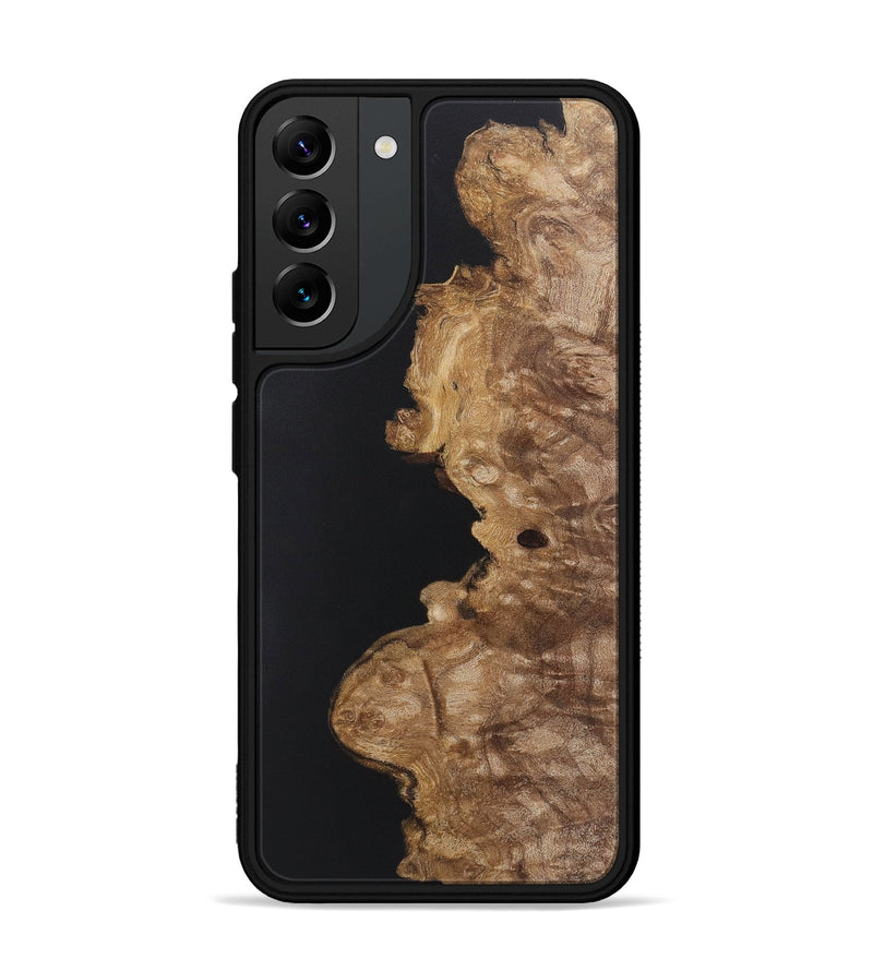 Galaxy S22 Plus Wood+Resin Phone Case - Brynn (Pure Black, 722420)