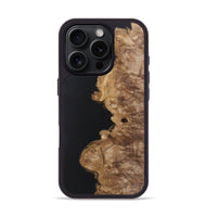 iPhone 16 Pro Wood+Resin Phone Case - Brynn (Pure Black, 722420)