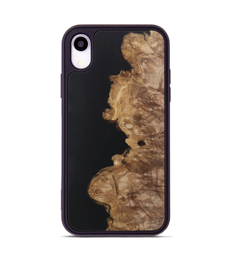 iPhone Xr Wood+Resin Phone Case - Brynn (Pure Black, 722420)