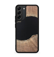 Galaxy S22 Plus Wood+Resin Phone Case - Warren (Pure Black, 722421)