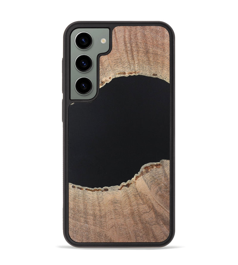 Galaxy S23 Plus Wood+Resin Phone Case - Warren (Pure Black, 722421)