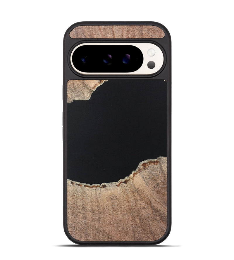 Pixel 9 Wood+Resin Phone Case - Warren (Pure Black, 722421)