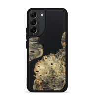 Galaxy S22 Plus Wood+Resin Phone Case - Heath (Pure Black, 722422)