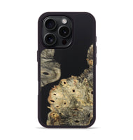 iPhone 16 Pro Wood+Resin Phone Case - Heath (Pure Black, 722422)