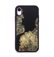 iPhone Xr Wood+Resin Phone Case - Heath (Pure Black, 722422)