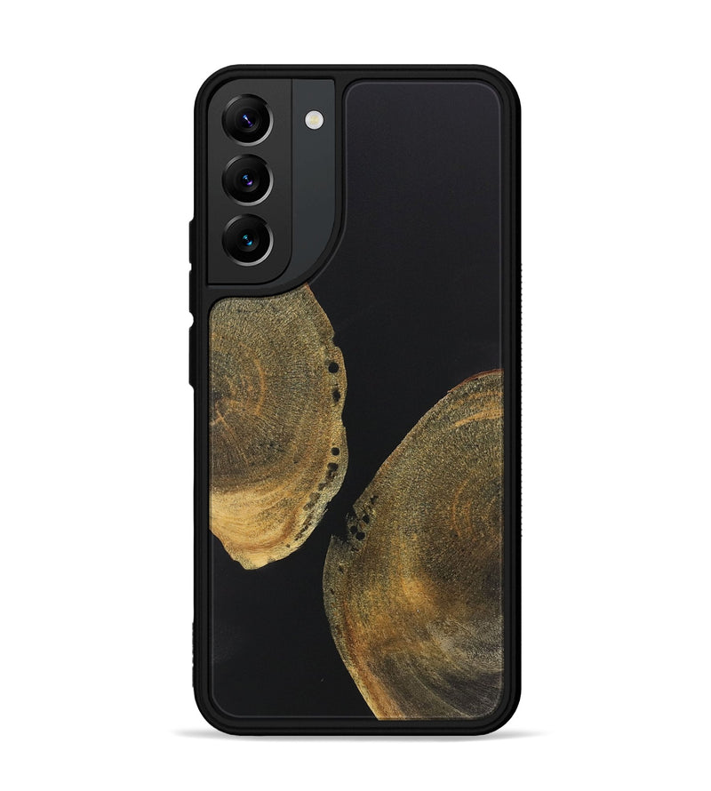 Galaxy S22 Plus Wood+Resin Phone Case - Sheena (Pure Black, 722423)