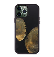 iPhone 13 Pro Max Wood+Resin Phone Case - Sheena (Pure Black, 722423)