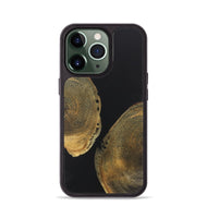 iPhone 13 Pro Wood+Resin Phone Case - Sheena (Pure Black, 722423)