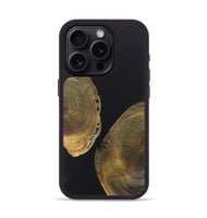 iPhone 15 Pro Wood+Resin Phone Case - Sheena (Pure Black, 722423)