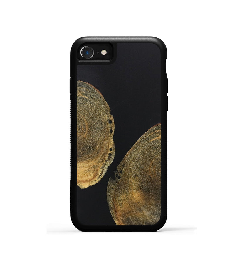 iPhone SE Wood+Resin Phone Case - Sheena (Pure Black, 722423)