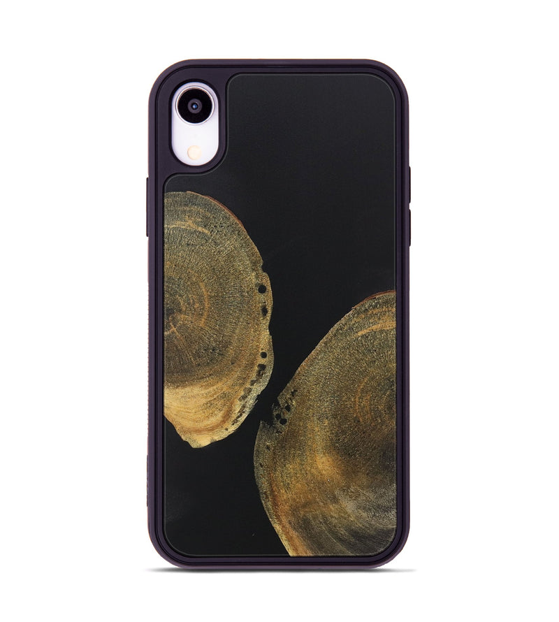 iPhone Xr Wood+Resin Phone Case - Sheena (Pure Black, 722423)