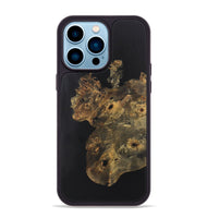 iPhone 14 Pro Max Wood+Resin Phone Case - Jada (Pure Black, 722424)