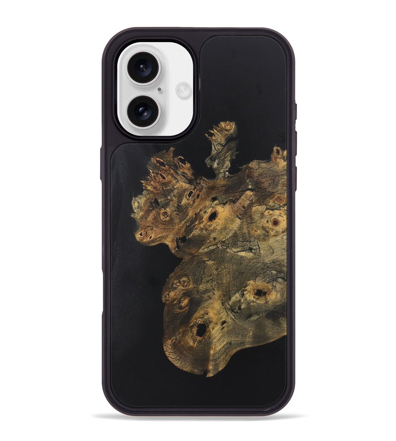 iPhone 16 Plus Wood+Resin Phone Case - Jada (Pure Black, 722424)