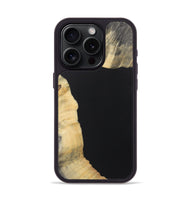 iPhone 15 Pro Wood+Resin Phone Case - Jazmin (Pure Black, 722425)