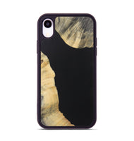 iPhone Xr Wood+Resin Phone Case - Jazmin (Pure Black, 722425)