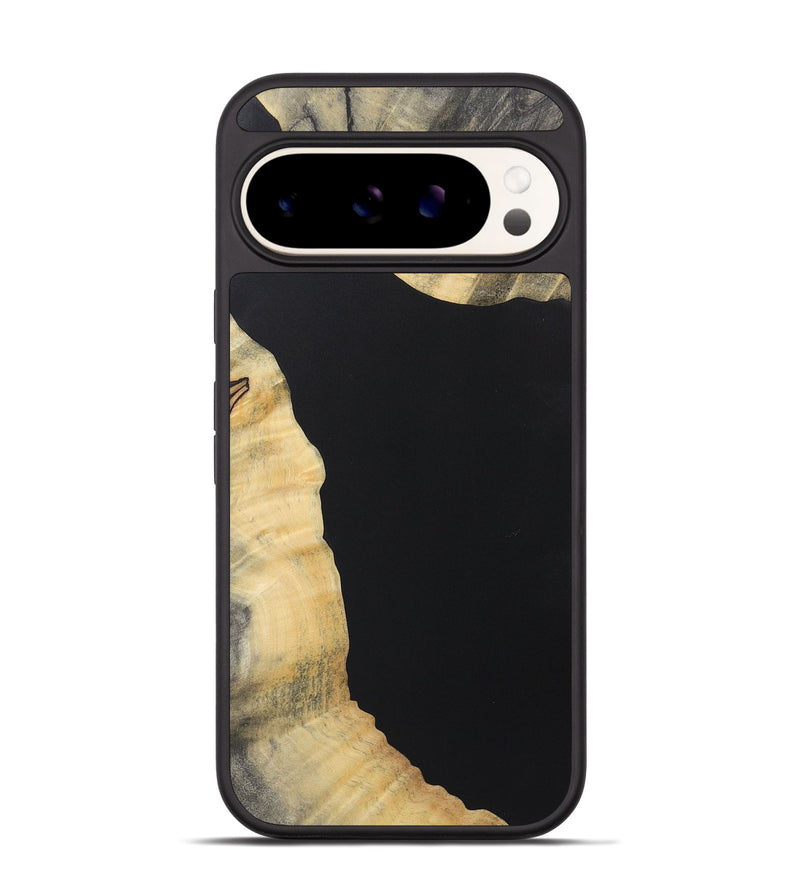 Pixel 9 Wood+Resin Phone Case - Jazmin (Pure Black, 722425)