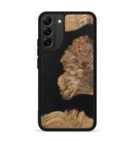 Galaxy S22 Plus Wood+Resin Phone Case - Latisha (Pure Black, 722426)