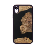 iPhone Xr Wood+Resin Phone Case - Latisha (Pure Black, 722426)