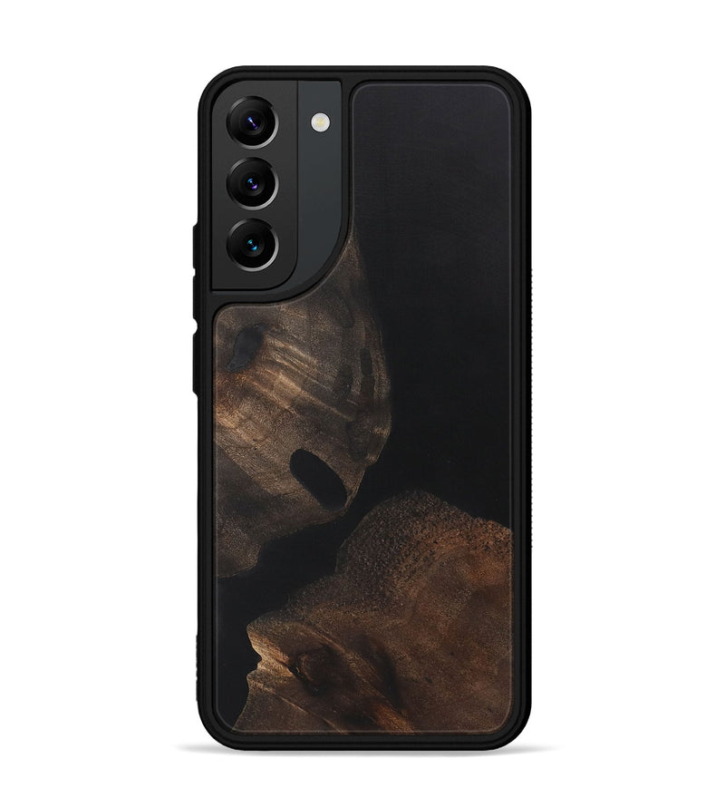 Galaxy S22 Plus Wood+Resin Phone Case - Renee (Pure Black, 722427)