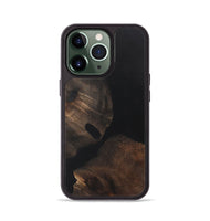 iPhone 13 Pro Wood+Resin Phone Case - Renee (Pure Black, 722427)