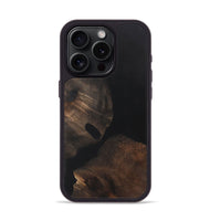 iPhone 15 Pro Wood+Resin Phone Case - Renee (Pure Black, 722427)