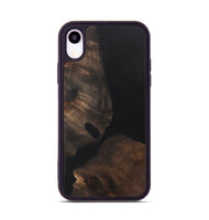 iPhone Xr Wood+Resin Phone Case - Renee (Pure Black, 722427)