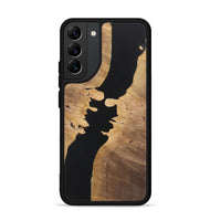 Galaxy S22 Plus Wood+Resin Phone Case - Raegan (Pure Black, 722428)