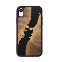 iPhone Xr Wood+Resin Phone Case - Raegan (Pure Black, 722428)