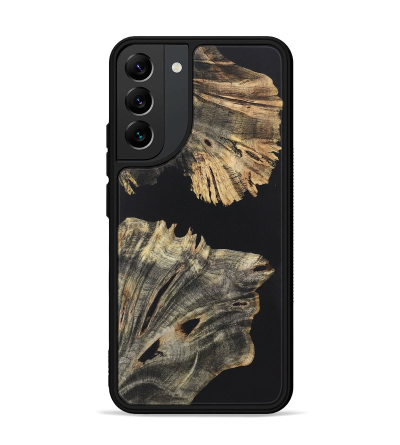 Galaxy S22 Plus Wood+Resin Phone Case - Tracy (Pure Black, 722430)